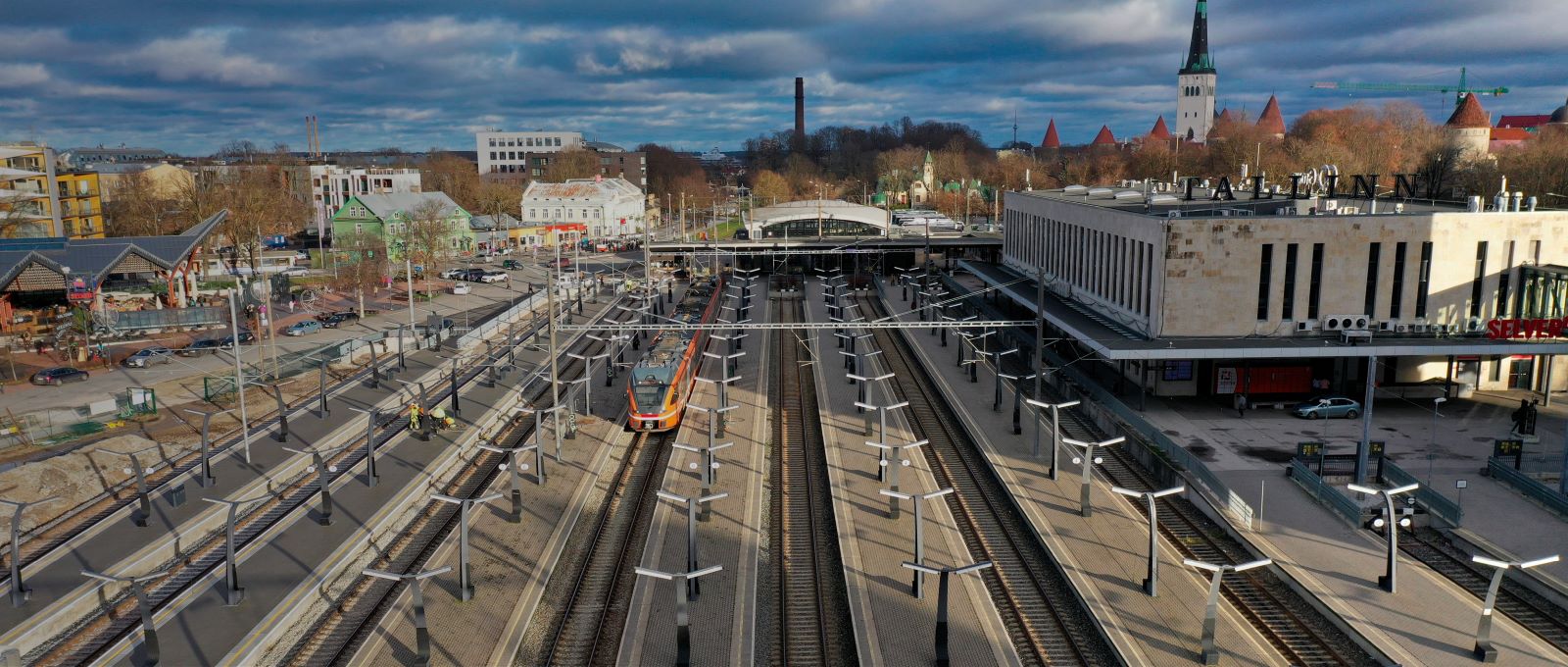 Railway station in Tallinn